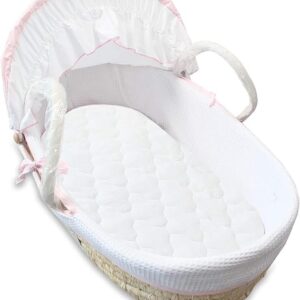 Microfibre Hypoallergenic Moses Basket Mattress Will Fit Mamas & Papas And Mothercare Moses Baskets