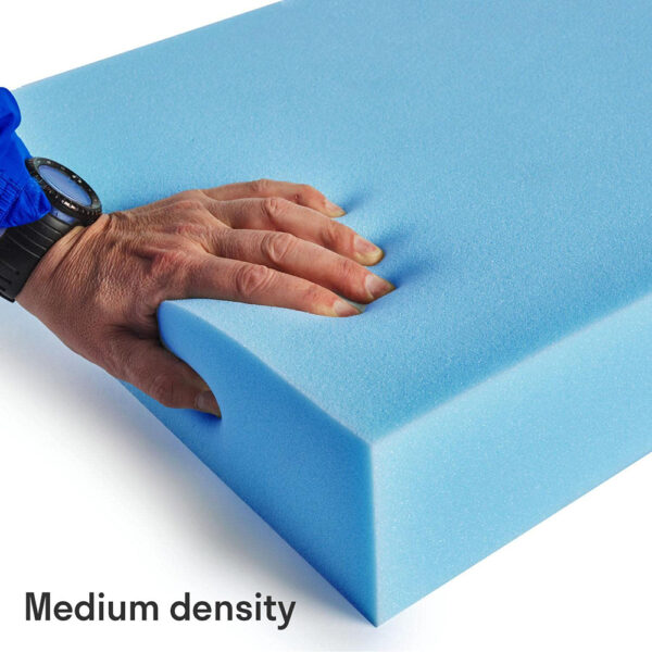 Blue Upholstery Foam - Bespoke Cushion Cut to Any Size 60”x20” - Image 5