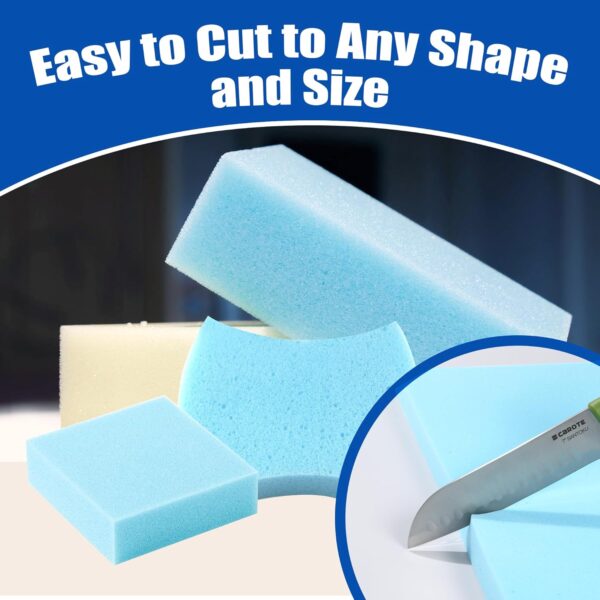 Blue Upholstery Foam - Bespoke Cushion Cut to Any Size 60”x20” - Image 6