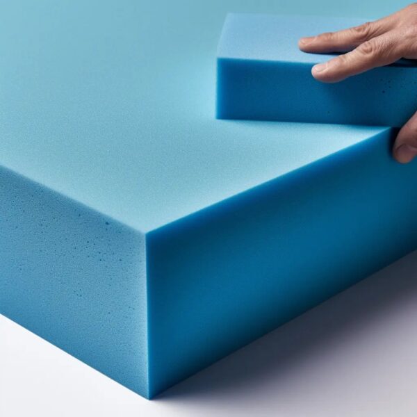Blue Upholstery Foam – Made to Order Cushion Cut to Any Size 80”x25” - Image 3